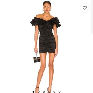 Revolve black off the shoulder cocktail dress